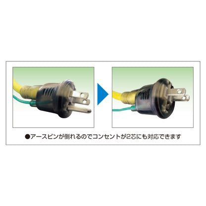 リフレクター投光器　２芯３芯兼用　５００Ｗ×５ｍ