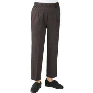 裏起毛スタイルケアパンツ　抗菌防臭　肉厚あったか素材　秋冬　婦人用　ＢＲ　Ｌ