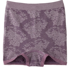 ストレッチ１分丈ショーツ（２枚組）　縫い目なし　のび素材はき心地快適　ＷＩ　Ｌ