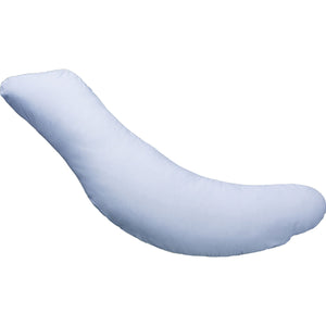 抱き枕　クッション　快眠サポート　綿１００％　洗える　３０×１１８ｃｍ　サックス