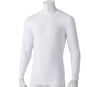 長袖丸首シャツ（２枚組）　肌着　着替え簡単　着心地快適　秋冬　紳士用　ＷＨ　Ｍ