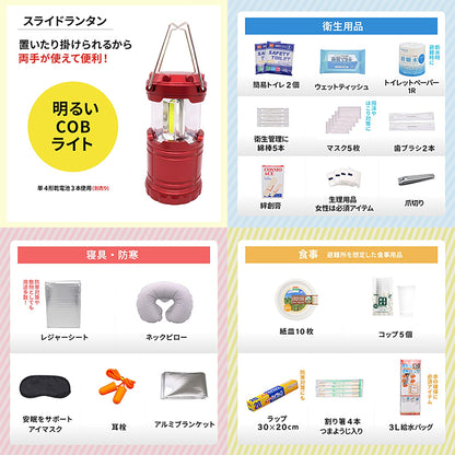 ＡＣＴＹ　防災リュック＆トートバッグ　３７点セット　避難グッズ　非常用　大容量
