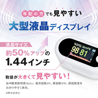 オムニ　血中酸素ウエルネス　日本製　ヘルスバロメーター　指に挟むだけ簡単測定