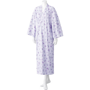 ヒモなしやわらかワンタッチねまき　綿１００％　脱ぎ着簡単　婦人用　ＰＵ　Ｍ