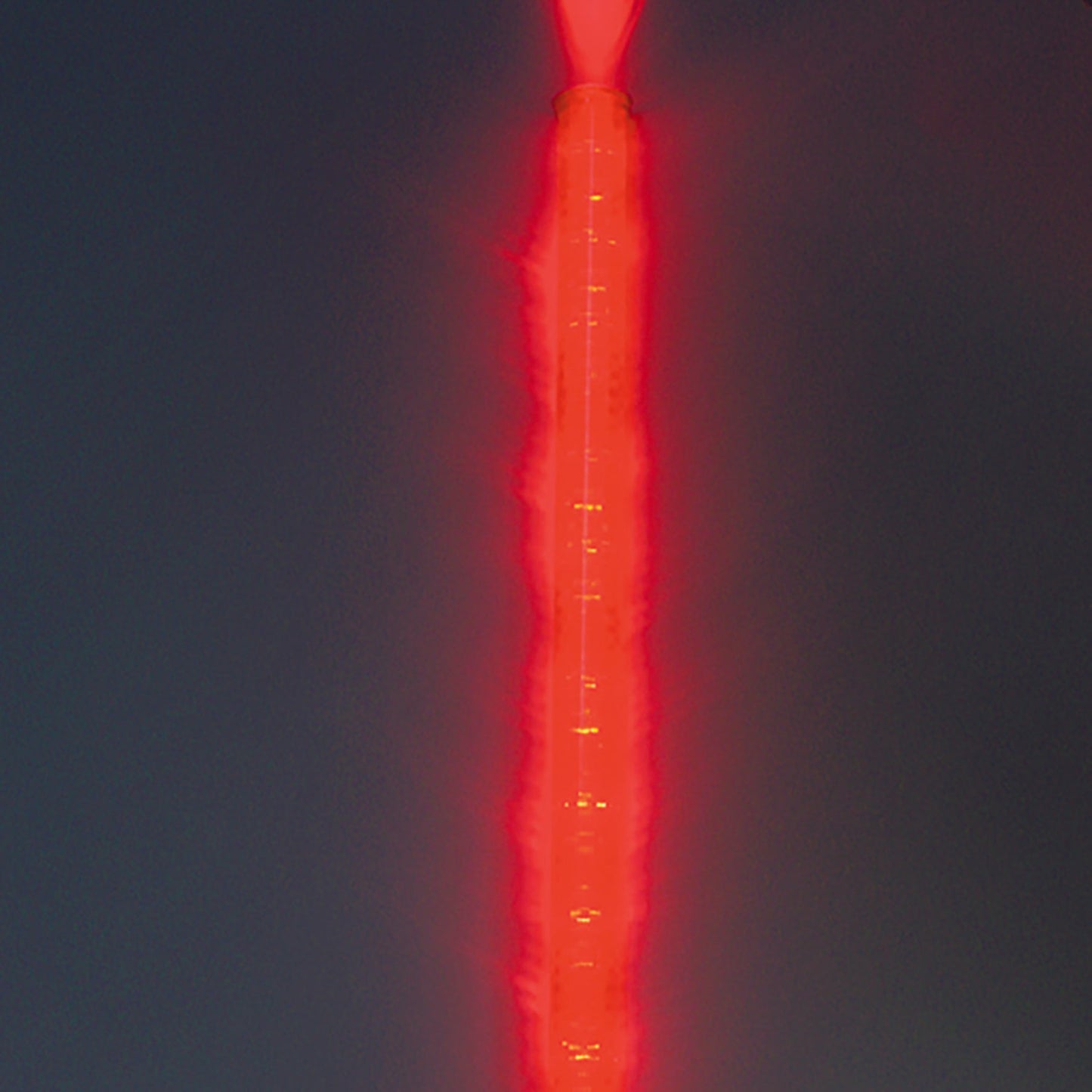 ［単２ｘ２本］　ＬＥＤ誘導灯（赤色／５２０ｘ３４ｍｍ）