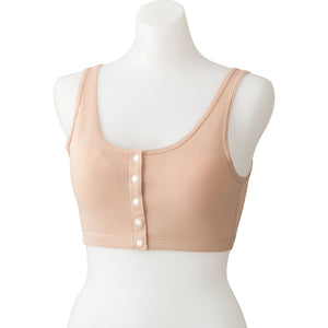 フロントホックハーフトップ　のびのび素材　脱着簡単　カップ取り外せる　ＭＣ　２Ｌ