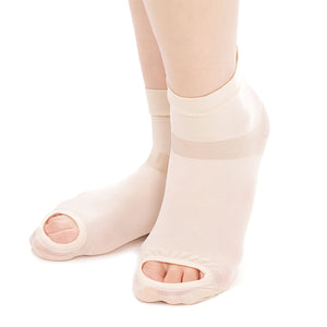 空気が通るつるピカソックス　カサカサ底マメ対策　ムレにくい　男女兼用　ベージュ