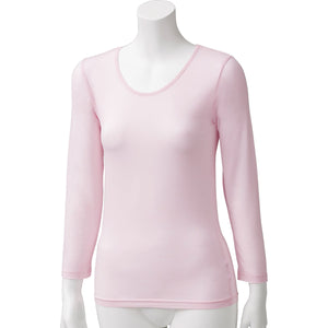 伸びるやわらかモダール混長袖インナー　肌着　着心地快適　婦人　ＰＫ　２Ｌ