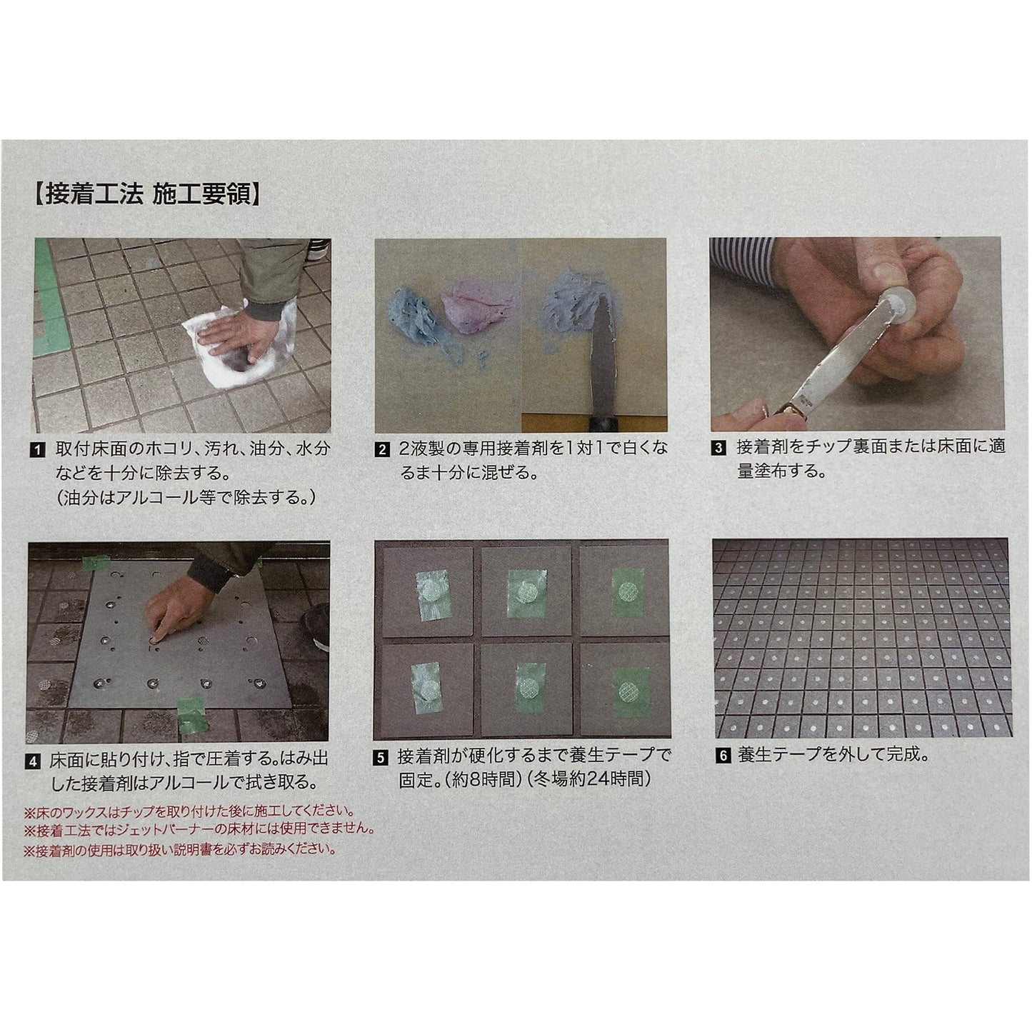 ＮＣ－３０（ノンスリップチップ１０枚入り／両面テープ無しタイプ）×２０袋＋プライマー１００ｍＬ缶（個人宅配送不可）