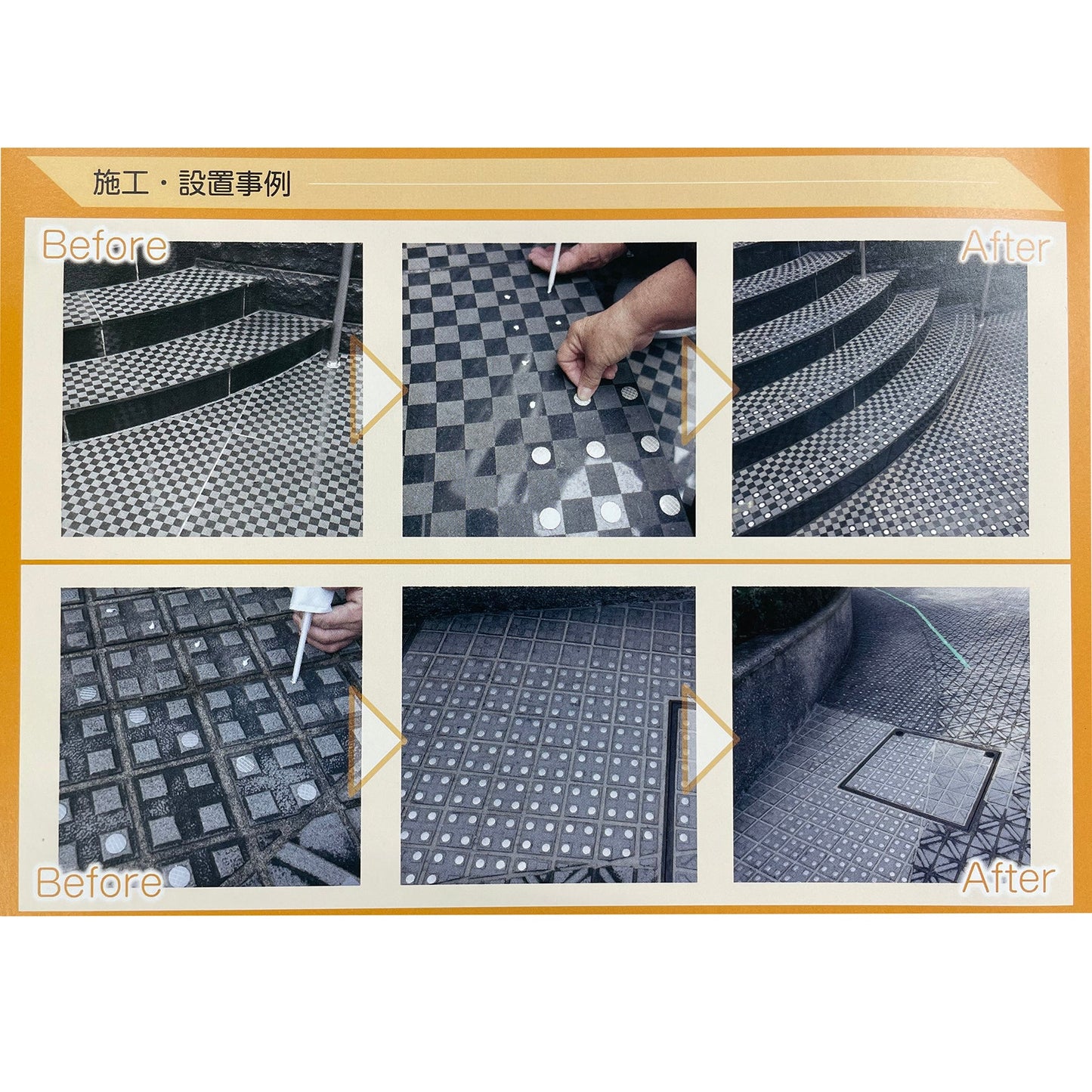 ＮＣ－１２　ノンスリップチップ（直径３０ｍｍステンレス／０．５ｍｍ）１２配列品（個人宅配送不可）