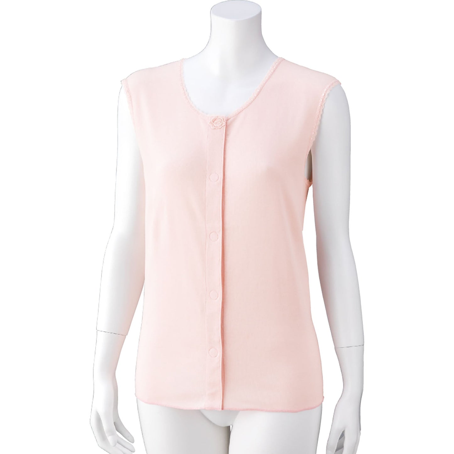 ラン型ワンタッチシャツ　綿１００％　背中出にくい　着心地快適　婦人用　ＰＨ　Ｍ