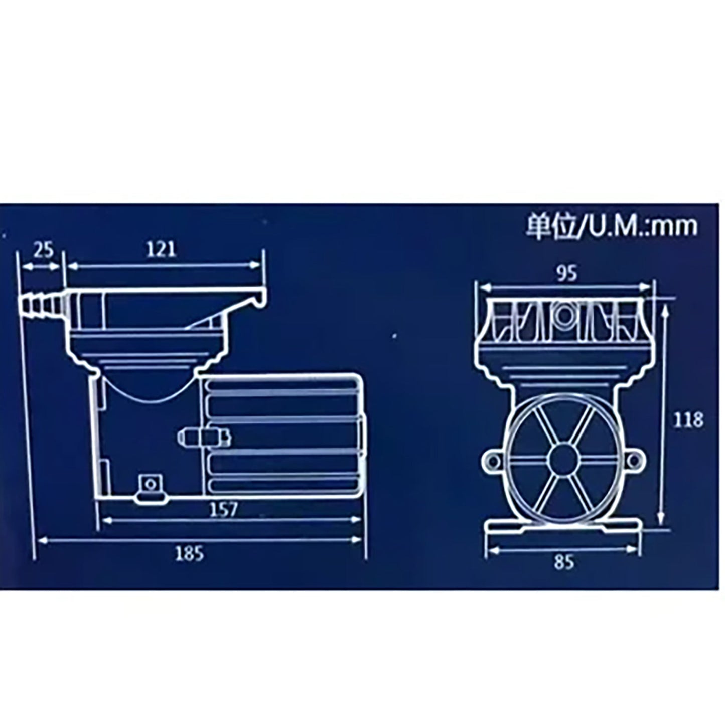 エアーポンプ　ＤＣ２４Ｖ　ＭＡＣ２４－８０Ｍ