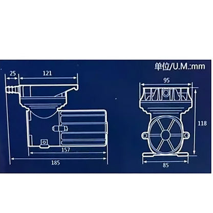 エアーポンプ　ＤＣ１２Ｖ　ＭＡＣ１２－８０Ｍ