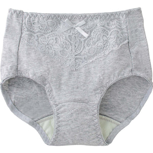 安心快適ショーツ　尿漏れ対策　抗菌防臭　吸水帯一体型　のびのび素材　ＧＹ　Ｌ