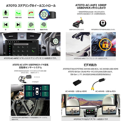 ＡＴＯＴＯ　Ｓ８Ｕ２１１８ＰＲ　１０インチ　カーナビ　２ｄｉｎ　後付け　カーオーディオ