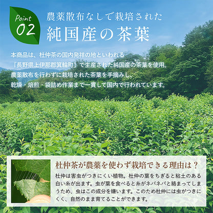 国産茶葉１００％使用　杜仲茶　３ｇ×５０包　農薬無散布　ダイエット　抗酸化