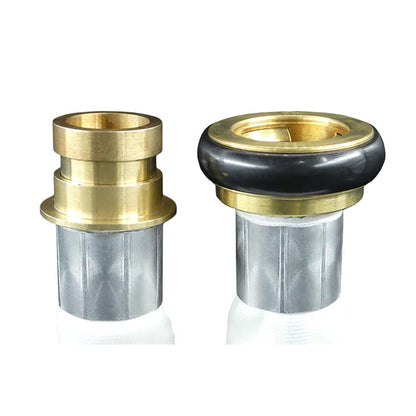 ライトブルーホース（散水用ホース）１．３ＭＰａ　４０Ａ×２０ｍ　黄銅製町野式金具