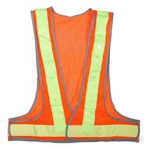 ＬＥＤオールシーズンメッシュベスト「光輝」　赤色　ＬＥＤ－ＡＳＶ－ＯＬＧ