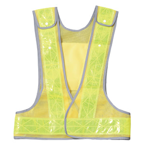 サイズ調整型台形シート付き　高輝度安全ベスト　ＭＶ７０－ＹＬ－Ｔ