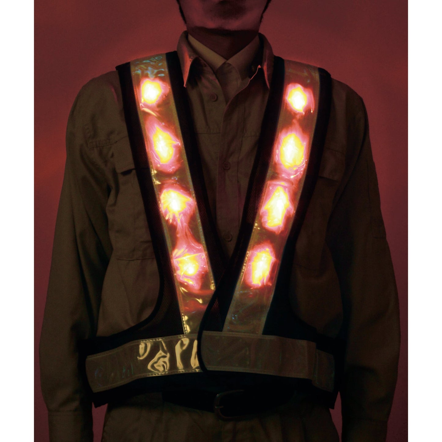 高輝度赤ＬＥＤベスト　ＬＥＤ－ＯＬ