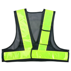 ポケット付ショート丈　高輝度反射ベスト　ＭＶ７０－ＢＬ－Ｓ