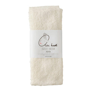 エアーかおる　べビマム　フェイスタオル　３４×８５　赤ちゃん用　柔らかい　繊細　アイボリー