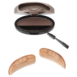 ニューアイブロウスタンプ　眉スタンプ　時短　左右対称　ディープブラウン／ストレート