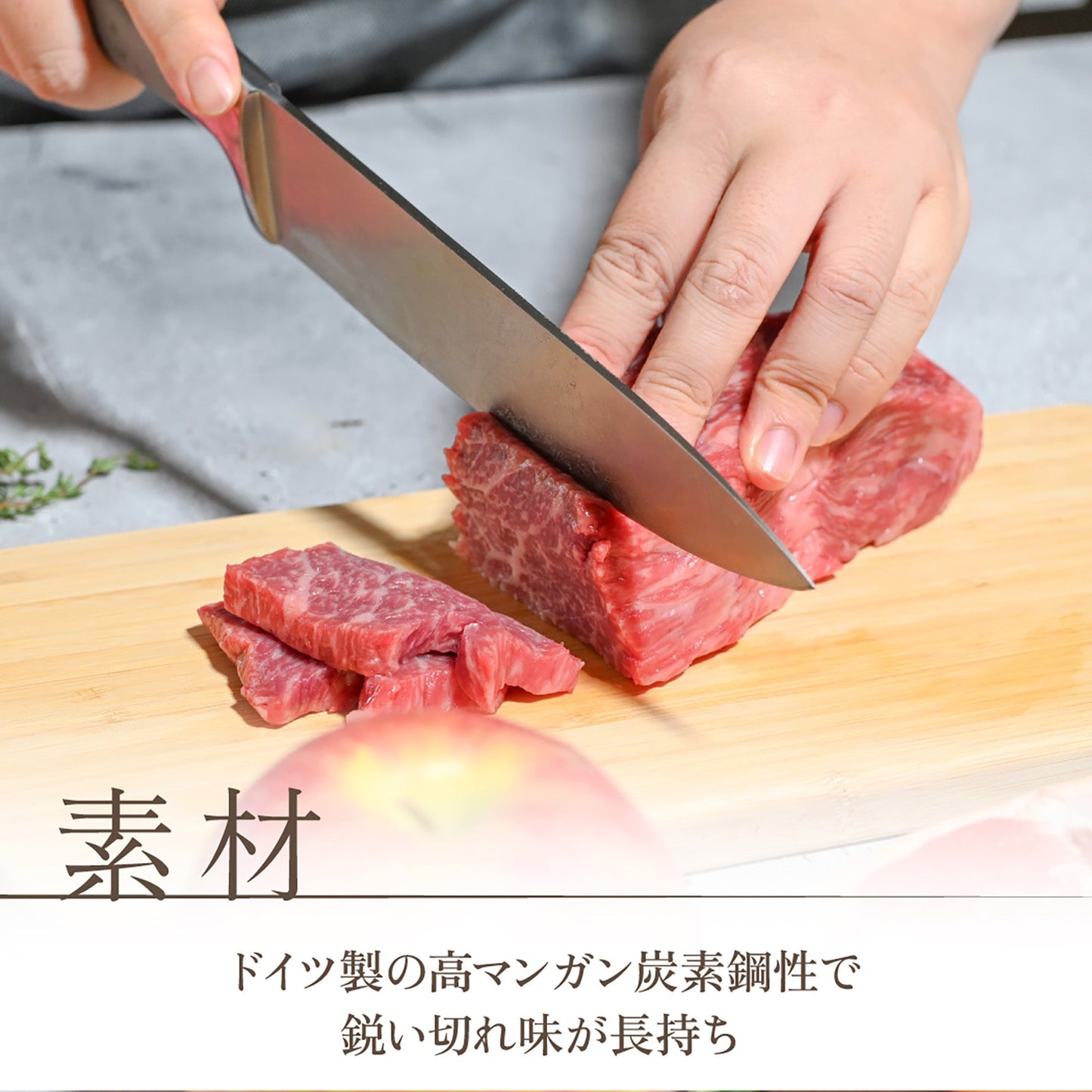 Ａｎｎａ　Ｒｏｓｓｉ　包丁５本セット　【木製収納台セット】