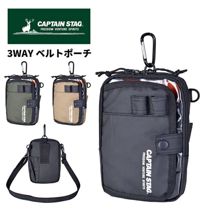ＣＡＰＴＡＩＮ　ＳＴＡＧ　３ＷＡＹショルダーバッグ　１３３５　カーキ