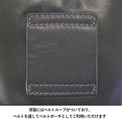ＳＡＸＯＮ　革ポーチ　５０３９　ブラック