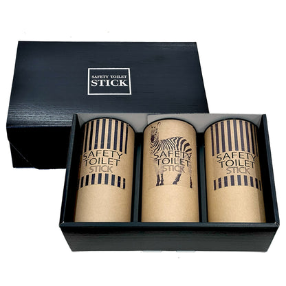 セーフティトイレ　スティック　ギフトセット　SAFETY TOILET STICK GIFT set「ゼブラ」　３０回分