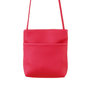 合皮シンプル　ポケットショルダーバッグ　ＰＫ