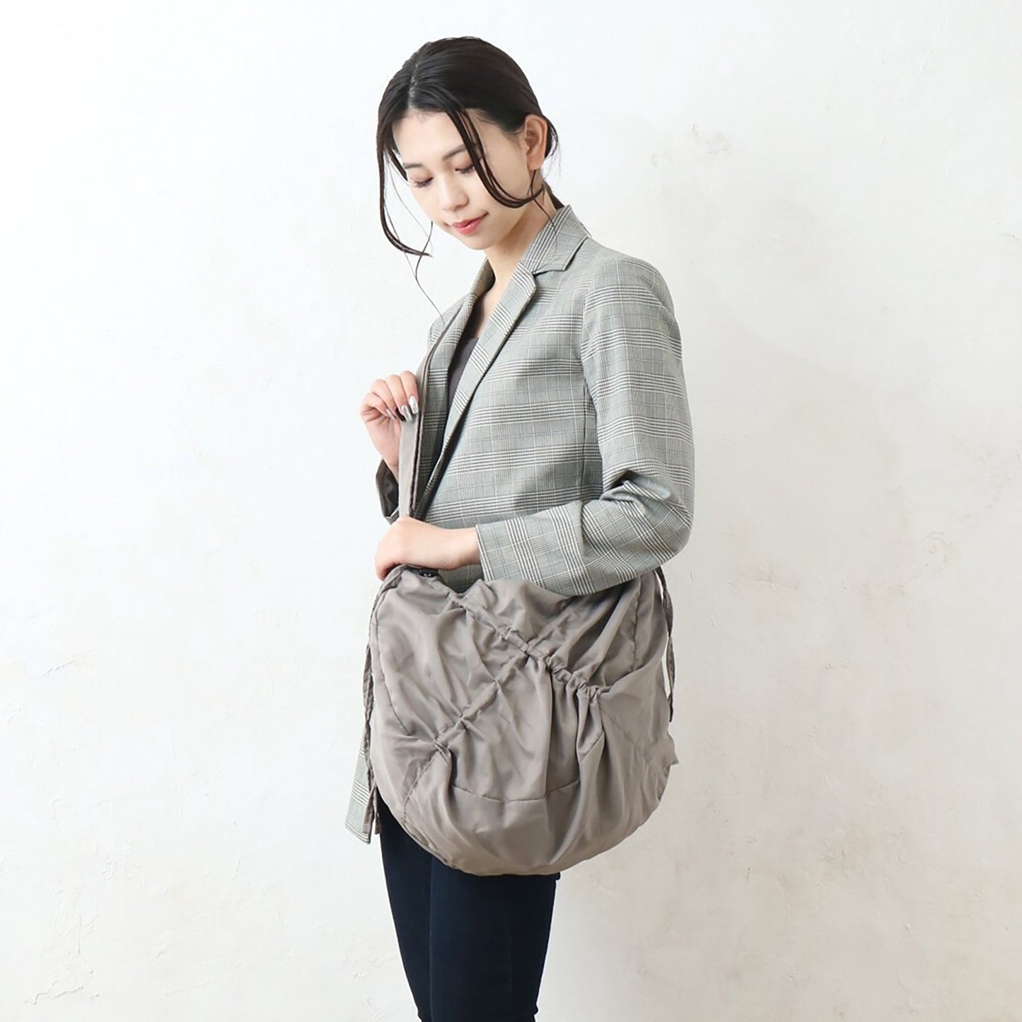 はっ水クロスシャーリングショルダー　ＧＹ