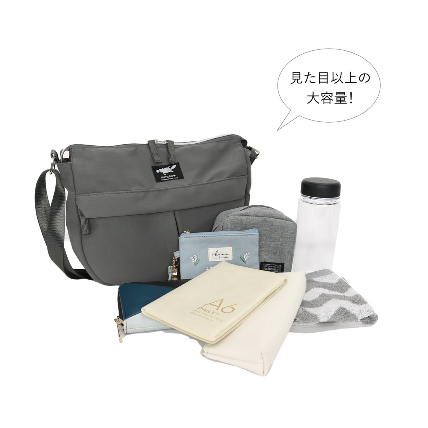 マットツイル半月ミニショルダー　ＣＧ