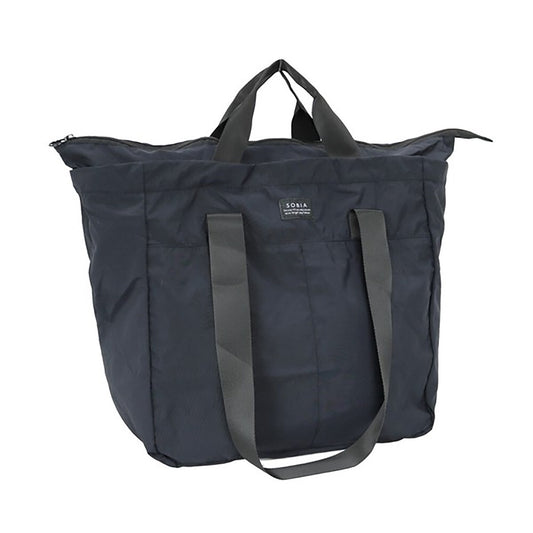 マットナイロンポケッタブルトート　ＢＫ