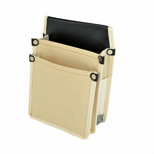 腰袋　内側ポケット付帆布　ＹＫ－０５　白