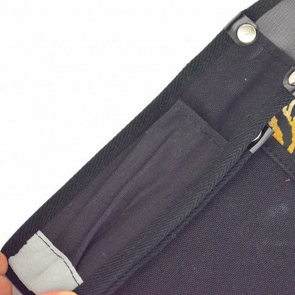 腰袋　内側ポケット付帆布／茶虎柄