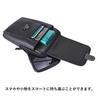 Ｕ．Ｐ　ｒｅｎｏｍａ　革スマホ立カブセポーチ　２０１０９　チョコ