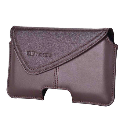 Ｕ．Ｐ　ｒｅｎｏｍａ　革スマホ横カブセポーチ　２０１１０　チョコ