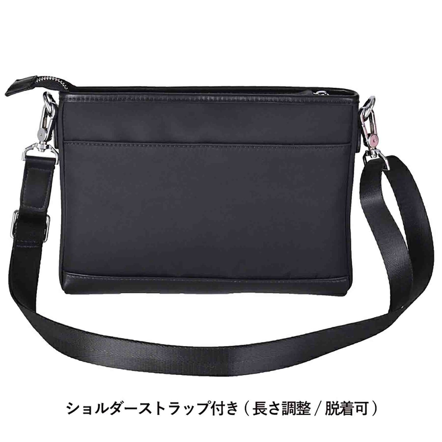 Ｕ．Ｐ　ｒｅｎｏｍａ　革×ナイロン　横ショルダー　２０１１２　ブラック