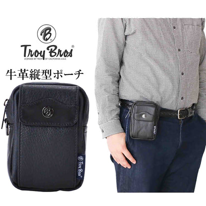 Ｔｒｏｙ　Ｂｒｏｓ　シュリンク　ベツトポーチ縦　７０１１　ブラック