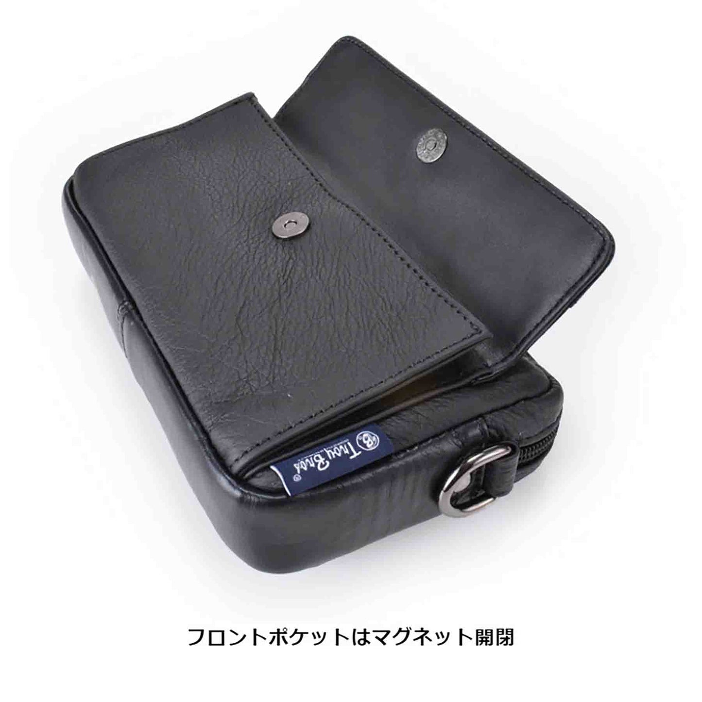 Ｔｒｏｙ　Ｂｒｏｓ　シュリンク　横ショルダーバッグＭ　７０１２　ブラック