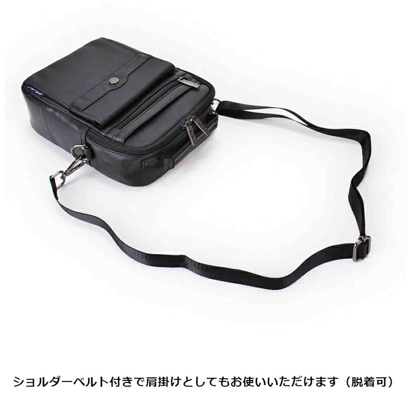 Ｔｒｏｙ　Ｂｒｏｓ　シュリンク　縦ショルダーバッグＬ　７０１５　ブラック