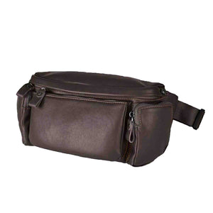 Ｔｒｏｙ　Ｂｒｏｓ　牛革シボ　ウエストバッグ　７０３１　ブラウン