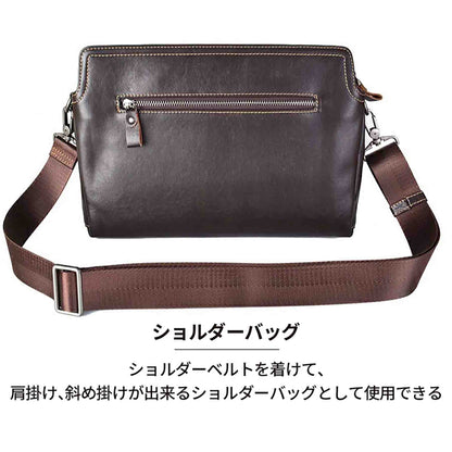 Ｔｒｏｙ　Ｂｒｏｓ　牛革シボ　２ＷＡＹショルダー　７０３２　ブラック