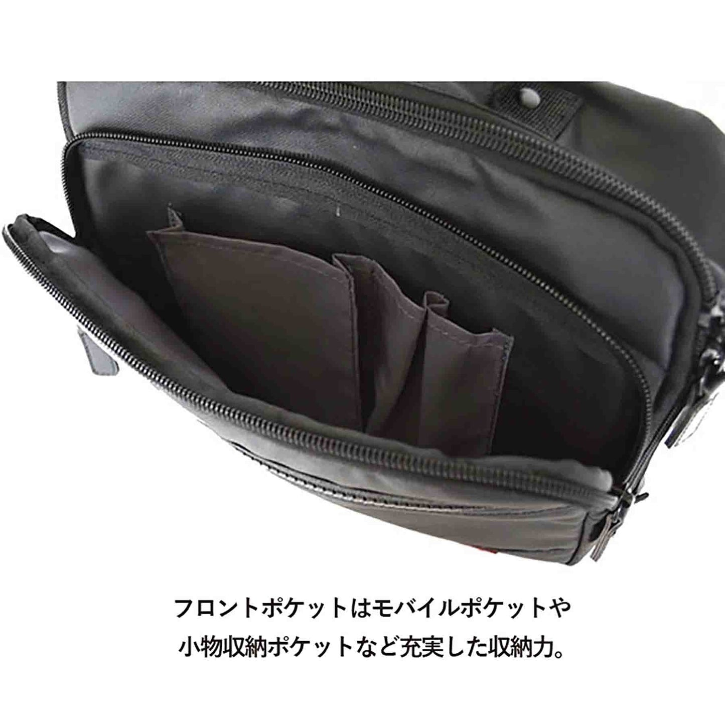 ＳＡＸＯＮ　横型２ＷＡＹミニショルダーバッグ　５１８２　ブラック