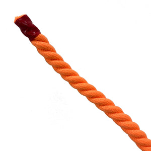 エステルスパン蛍光カラーロープ　オレンジ　12mm×1m切売