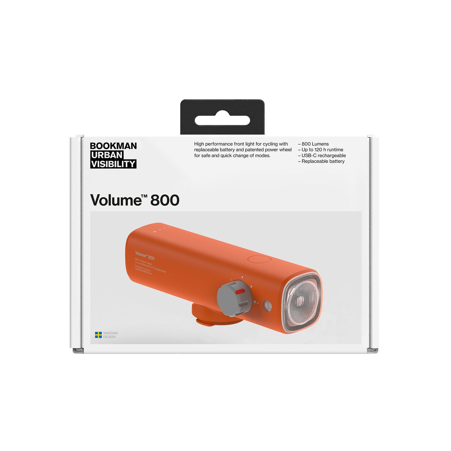 Ｖｏｌｕｍｅ　Ｆｒｏｎｔ　８００　自転車用フロントライト　Ｏｒａｎｇｅ