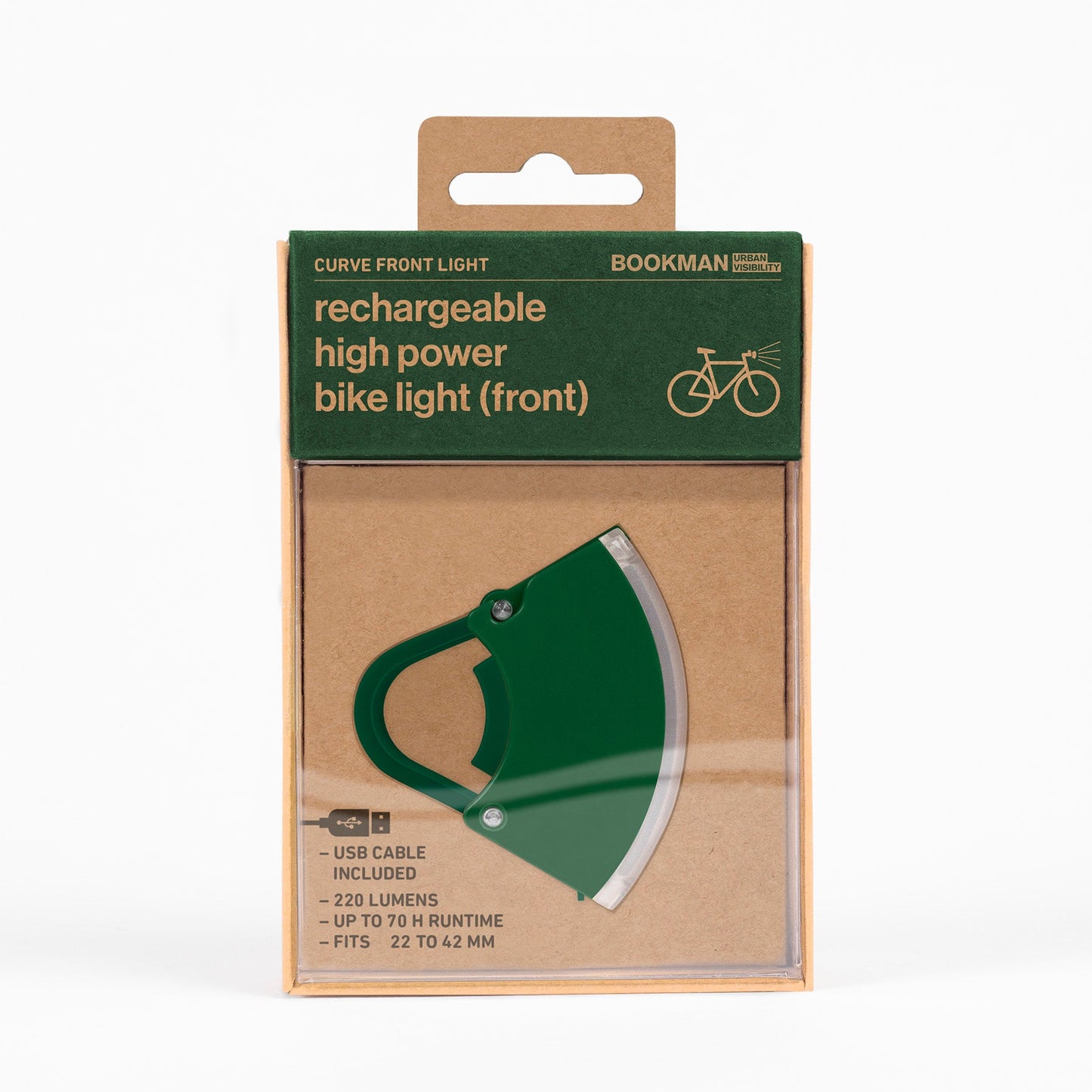 Ｃｕｒｖｅ　Ｆｒｏｎｔ　Ｌｉｇｈｔ　自転車用カーブフロントライト　Ｇｒｅｅｎ