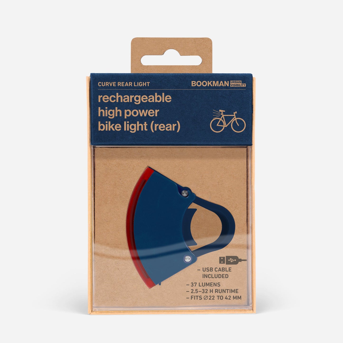 Ｃｕｒｖｅ　Ｒｅａｒ　Ｌｉｇｈｔ　自転車用カーブリアライト　Ｂｌｕｅ